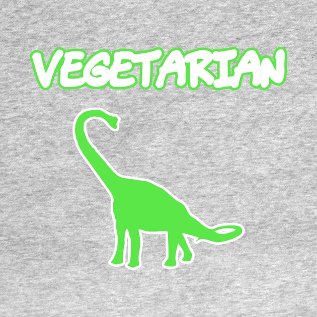 Vegetarian Long Neck Brachiosaurus Diet Funny by charlescheshire